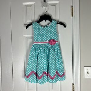 Rare Editions Girls Dot Dress Size 4